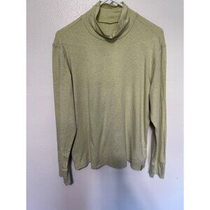 Columbia Mock Neck Knit Top Mint Green L/S Womans XL